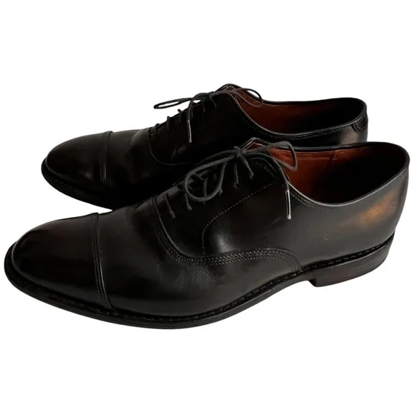 Allen Edmonds Park Avenue 5615 Black Cap-Toe Oxford Dress